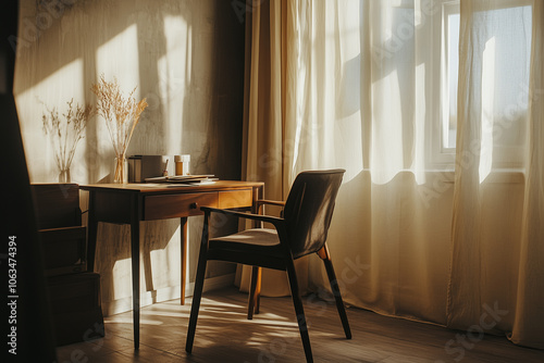 Japanese Minimal home office 