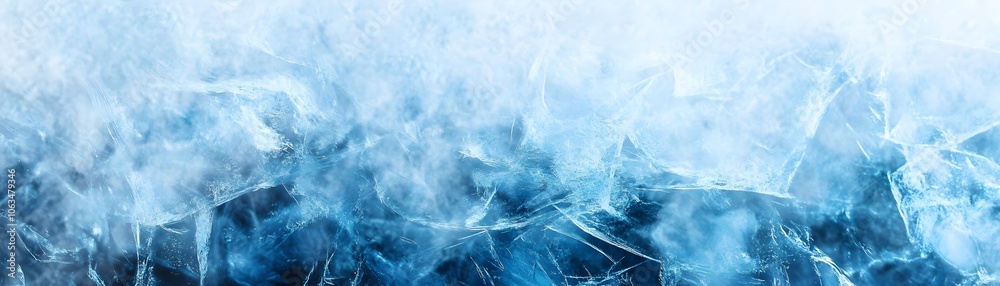 Abstract Blue Ice Background with Fractured Surface Abstract Blue Ice Background with Fractured Surface