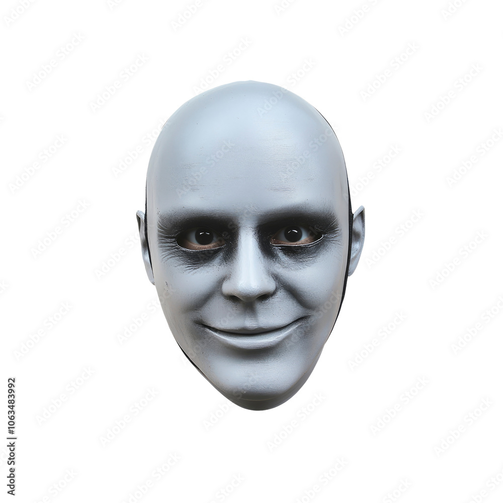 White Mask with Eyes and Smile White Mask with Eyes and Smile