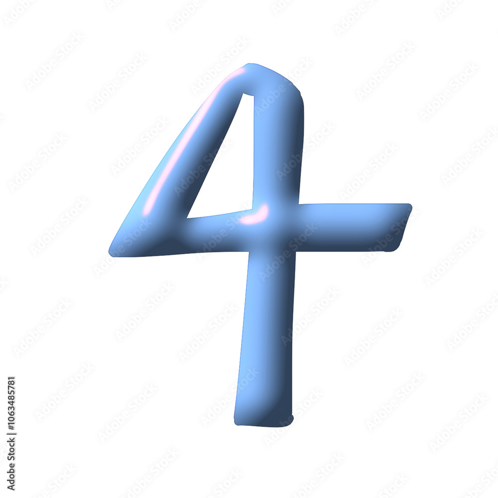 Fototapeta premium 3D symbol numbers 