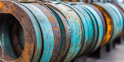 Wallpaper Mural Coil for strapping made from industrial scrap metal. This is a coil specifically designed for effectively strapping metal that is considered industrial scrap. Torontodigital.ca