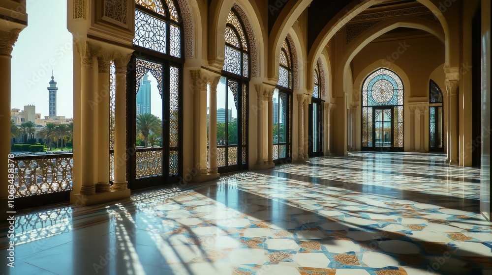 Obraz premium Elegant Interior with Rich Architectural Details