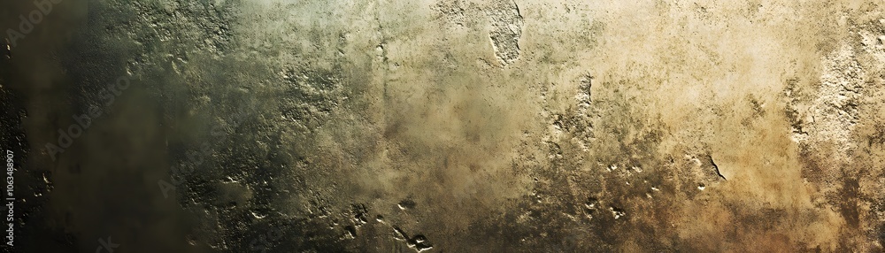Abstract Texture of a Weathered Gold and Green Surface