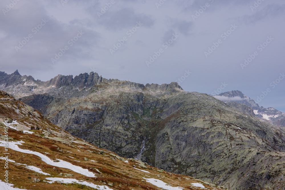 Fototapeta premium Beautiful landscape in the Swiss Alps.