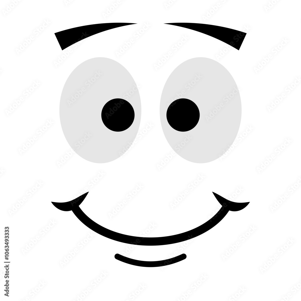 Fototapeta premium Buildlabel Character Expression