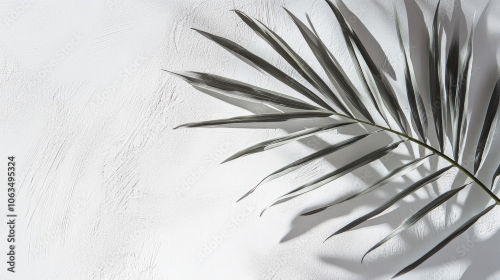 Obraz premium A minimalist design featuring a textured white ground,