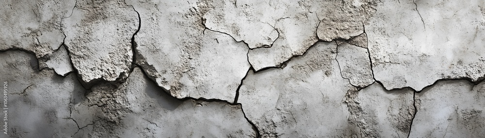 A Close-Up of a Cracked and Weathered Concrete Wall A Close-Up of a Cracked and Weathered Concrete Wall