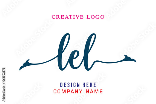 LEL  lettering logo is simple, easy to understand and authoritative