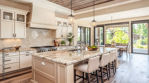 Cozy Cream and Beige Kitchen with Warm Neutrals and Rustic Charm (Farmhouse Style)