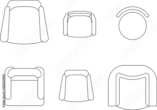 Vector sketch illustration silhouette design of workroom interior table chair furniture