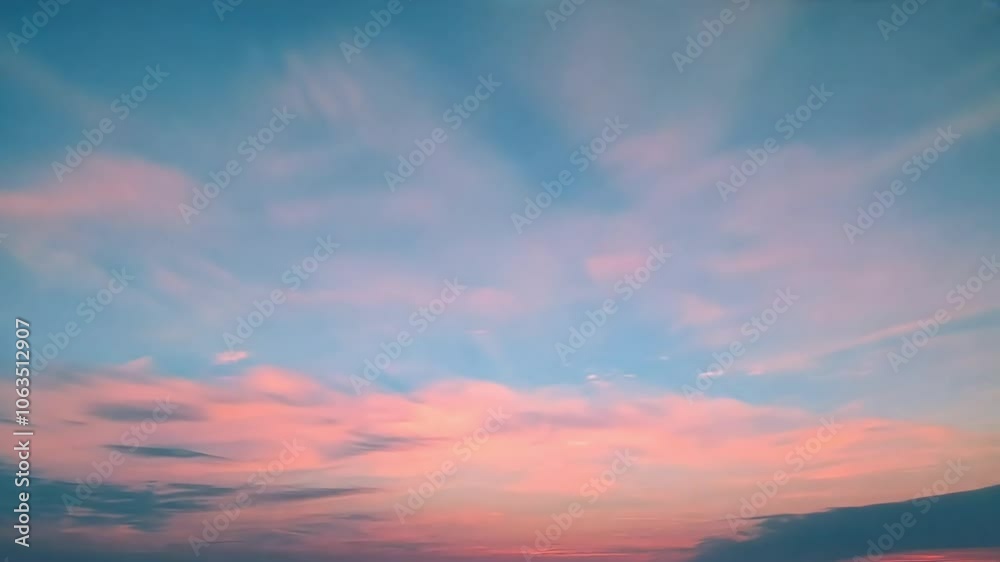 Pink and Blue Sunset Sky Pink and Blue Sunset Sky
