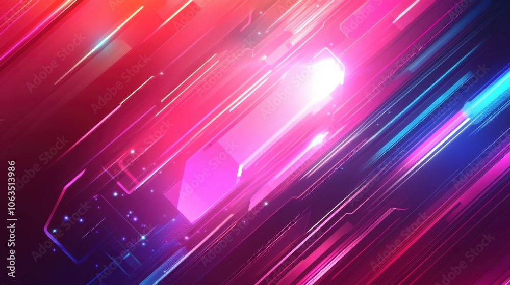 Abstract technology background with glowing lines. Abstract technology background with glowing lines.