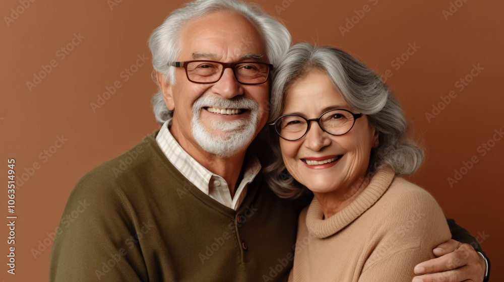 portrait of elderly couple portrait of elderly couple