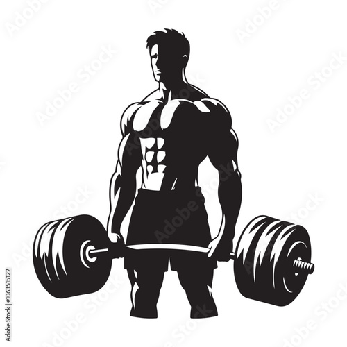 Muscle arm fitness emblems, labels, badges, logos and design elements icon vector silhouette isolated on white background.
