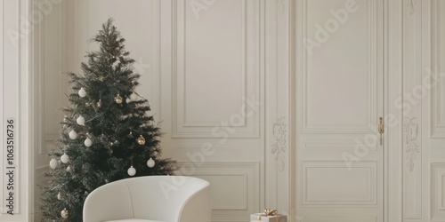 Christmas Tree in Elegant Room