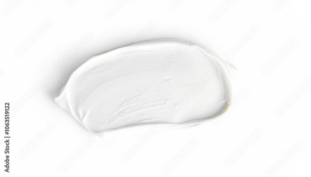 Cream smears on white background. Cream smears on white background.