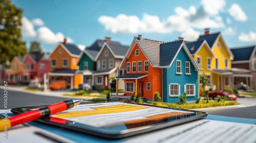 Real estate checklist on a tablet with a stylus pen, symbolizing modern digital solutions for tracking the homebuying process Real estate checklist on a tablet with a stylus pen, symbolizing modern digital solutions for tracking the homebuying process