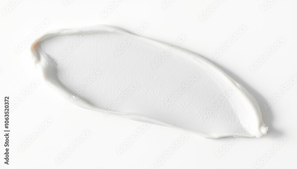 Cream smears on white background. Cream smears on white background.