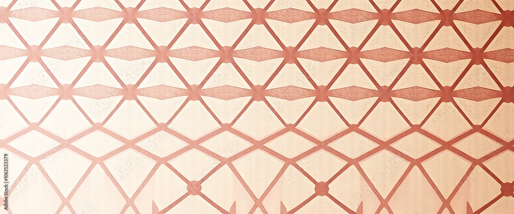 Fototapeta premium Subtle, geometric pattern wallpaper, wall.
