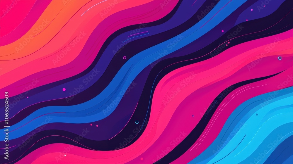 A vibrant abstract design featuring smooth, wavy lines in shades of pink, blue, and purple, creating a dynamic and colorful visual effect. A vibrant abstract design featuring smooth, wavy lines in shades of pink, blue, and purple, creating a dynamic and colorful visual effect.