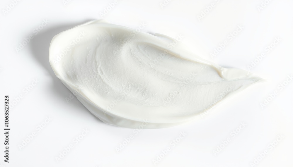 Cream smears on white background. Cream smears on white background.