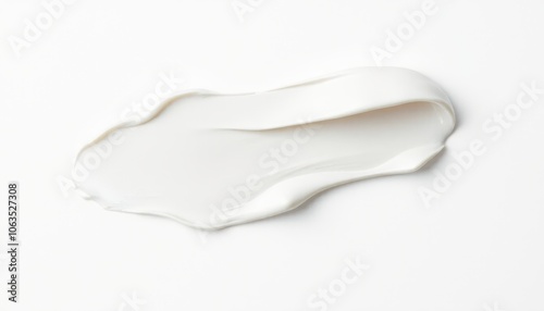 Cream smears on white background.