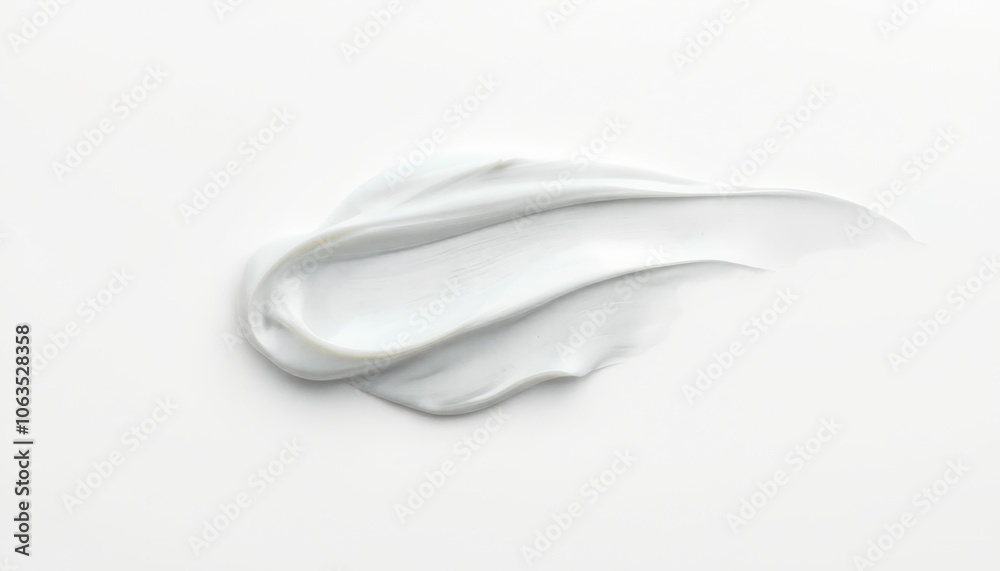 Cream smears on white background. Cream smears on white background.