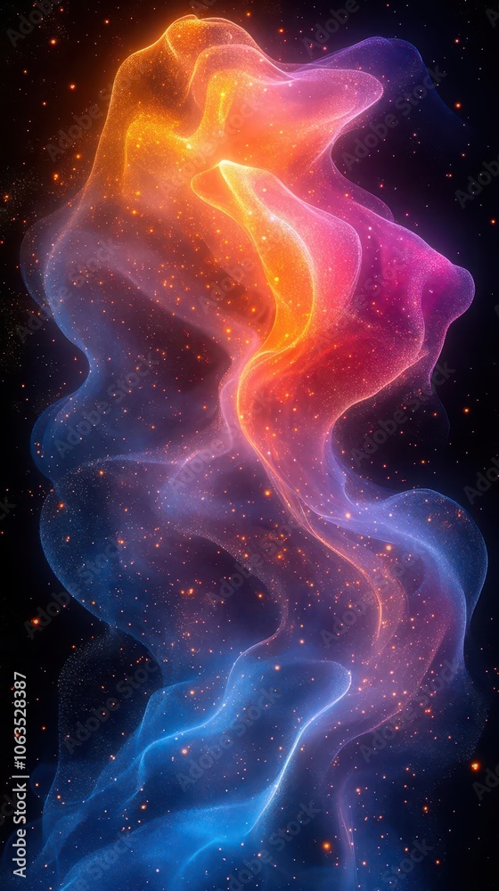 dynamic wave lines flowing in diverse colors against a black background embodying a futuristic digital and communication concept through abstract art that inspires innovation and creativity dynamic wave lines flowing in diverse colors against a black background embodying a futuristic digital and communication concept through abstract art that inspires innovation and creativity