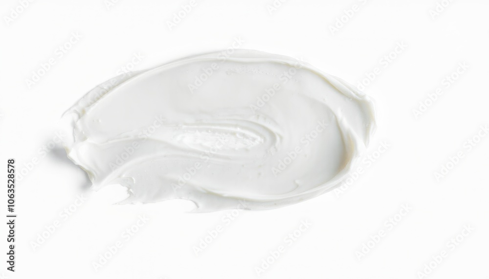 Cream smears on white background. Cream smears on white background.