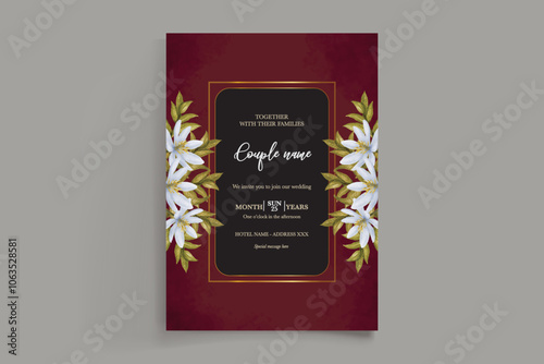 BRIDAL SHOWER FLORAL INVITATION TEMPLATE