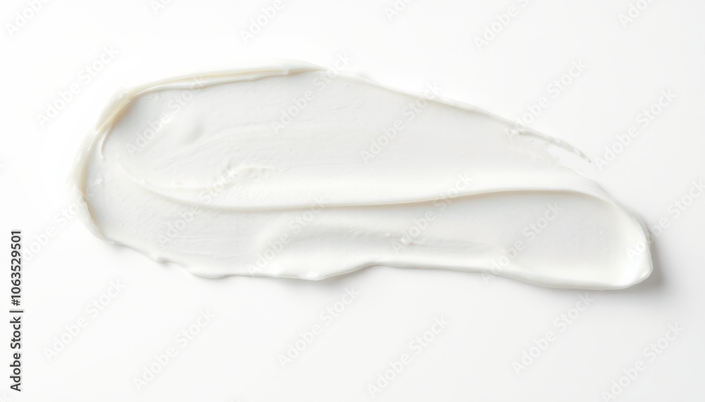 Cream smears on white background. Cream smears on white background.