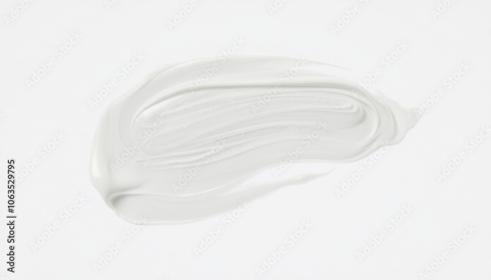 Cream smears on white background. Cream smears on white background.