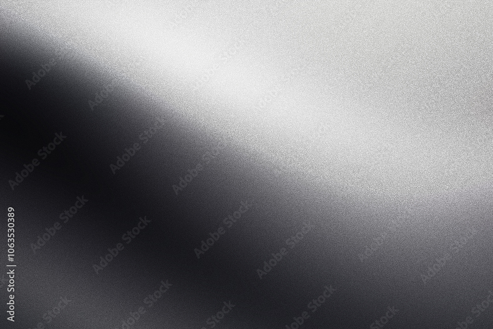 Black and White Abstract Grainy Gradient Background Texture Banner Poster
