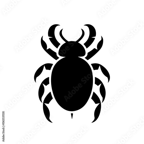 Tick silhouette vector illustration design on white background.