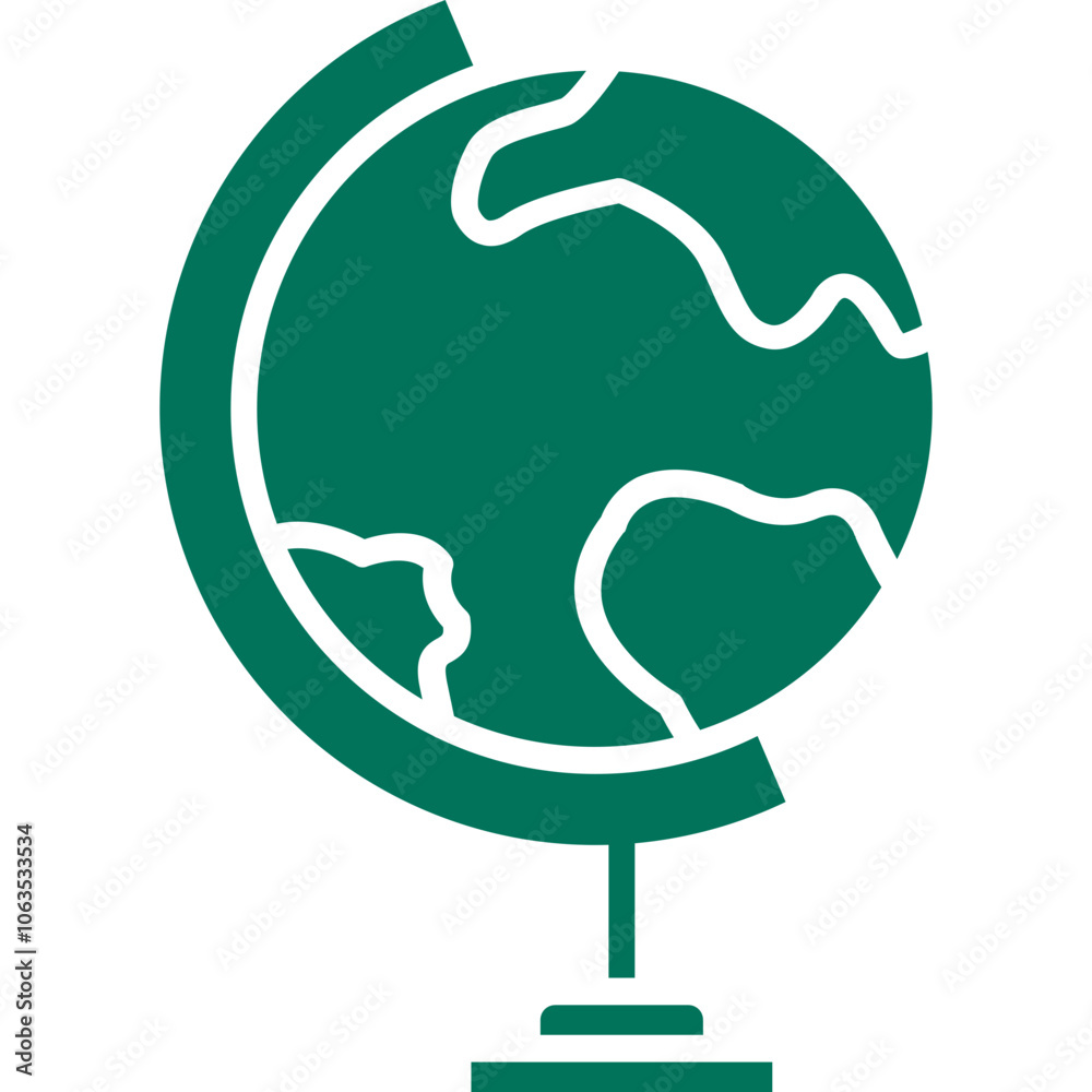 Fototapeta premium Geography Vector Icon Design