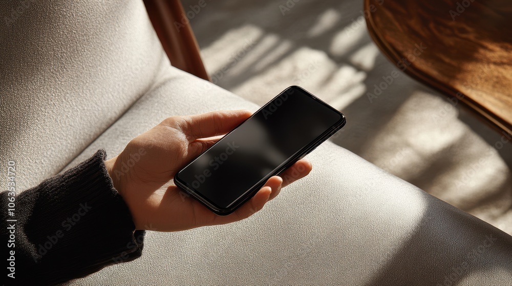 The Smartphone in Relaxed Hand The Smartphone in Relaxed Hand