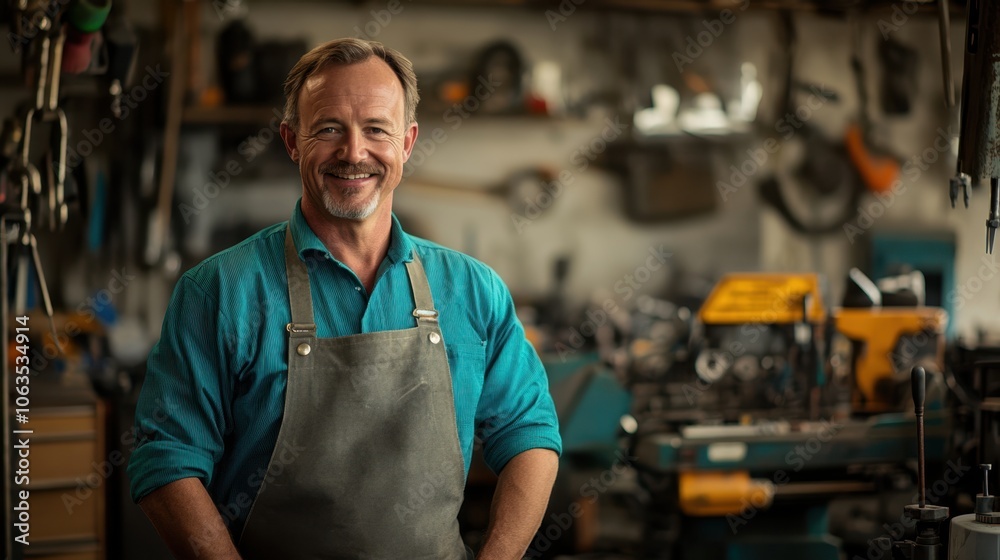 The Smiling Craftsman in Workshop The Smiling Craftsman in Workshop