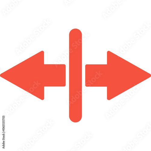 Separation Vector Icon Design