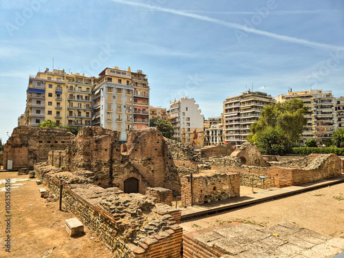 Palace of Galerius ancient ruin in Thessaloniki, Greece photo