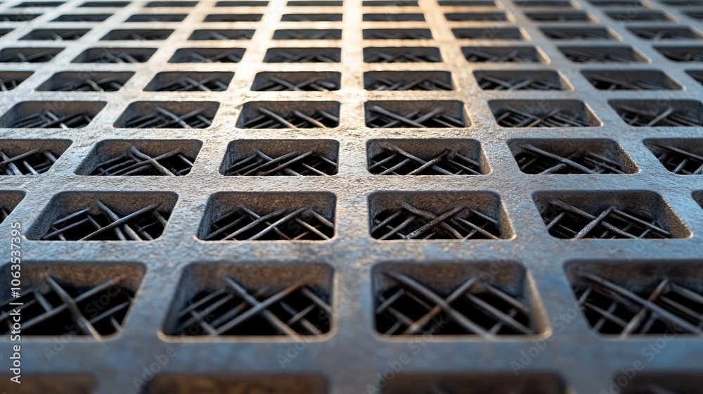 Abstract Metal Grid Pattern: Industrial Design Texture Abstract Metal Grid Pattern: Industrial Design Texture