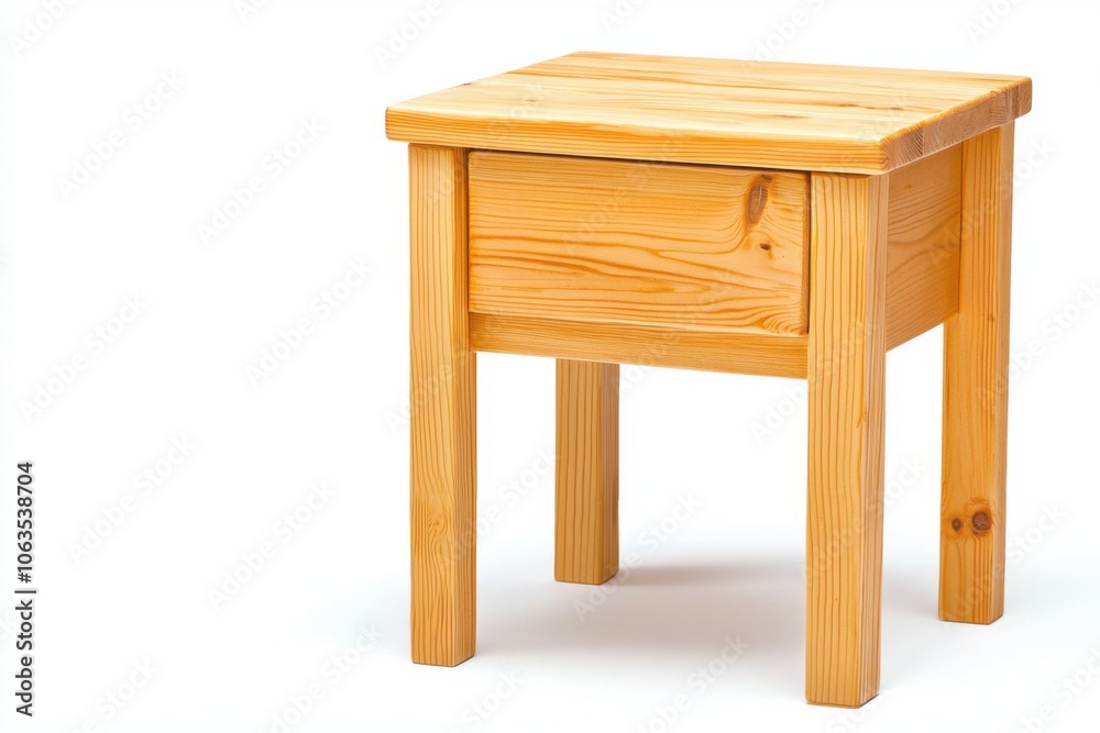 Elevate your space with a stylish pine bedside table