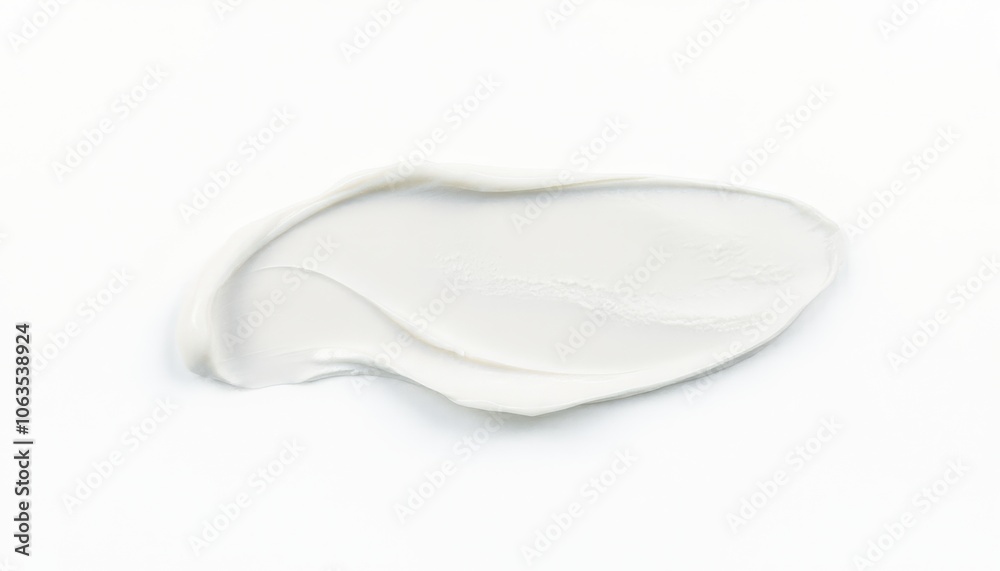 Cream smears on white background. Cream smears on white background.