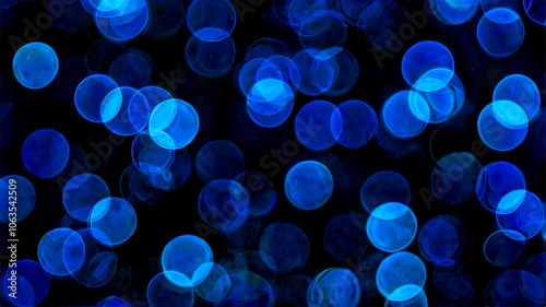 christmas blue blur pattern