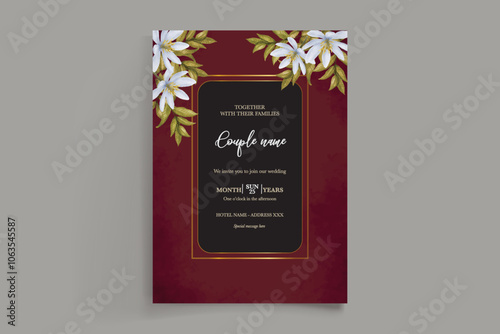 BRIDAL SHOWER FLORAL INVITATION TEMPLATE