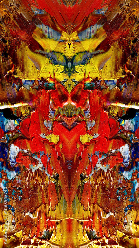 Fototapeta premium Abstract art background . Hand painting artwork . Canvas .