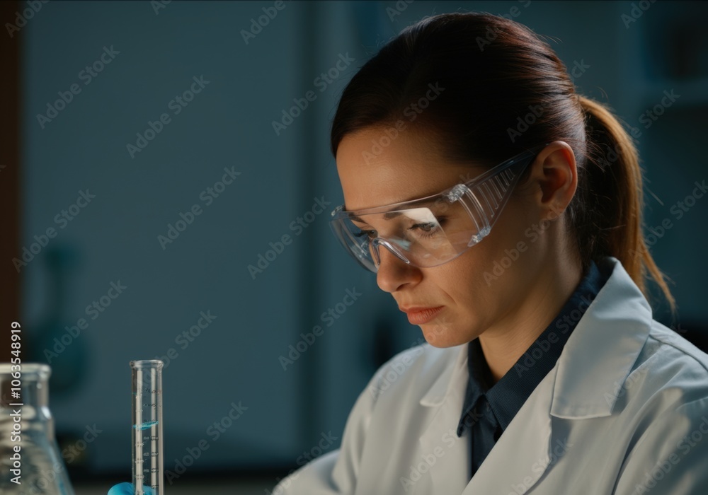Female Scientist Working in a Laboratory Female Scientist Working in a Laboratory