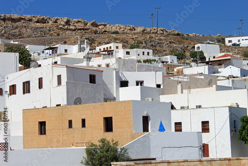 Grèce ville de Lindos sur l'Île de Rhodes 