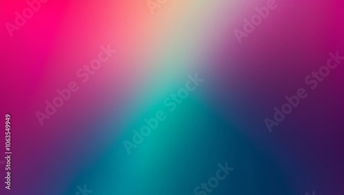 Neon magenta to deep teal flat gradient with a soft center fade. Created with generative AI technology