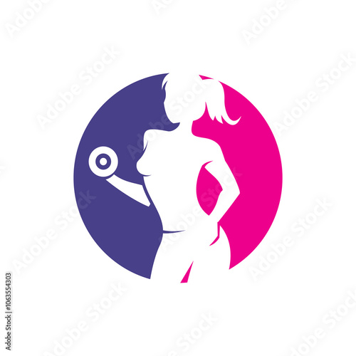 fitness girl logo , gym logo vector , sport logo vector