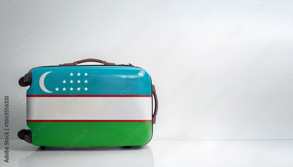 ウズベキスタンの国旗のスーツケース。(Uzbekistan flag on a stylish suitcase and copy space.)
ウズベキスタンの国旗のスーツケース。(Uzbekistan flag on a stylish suitcase and copy space.)